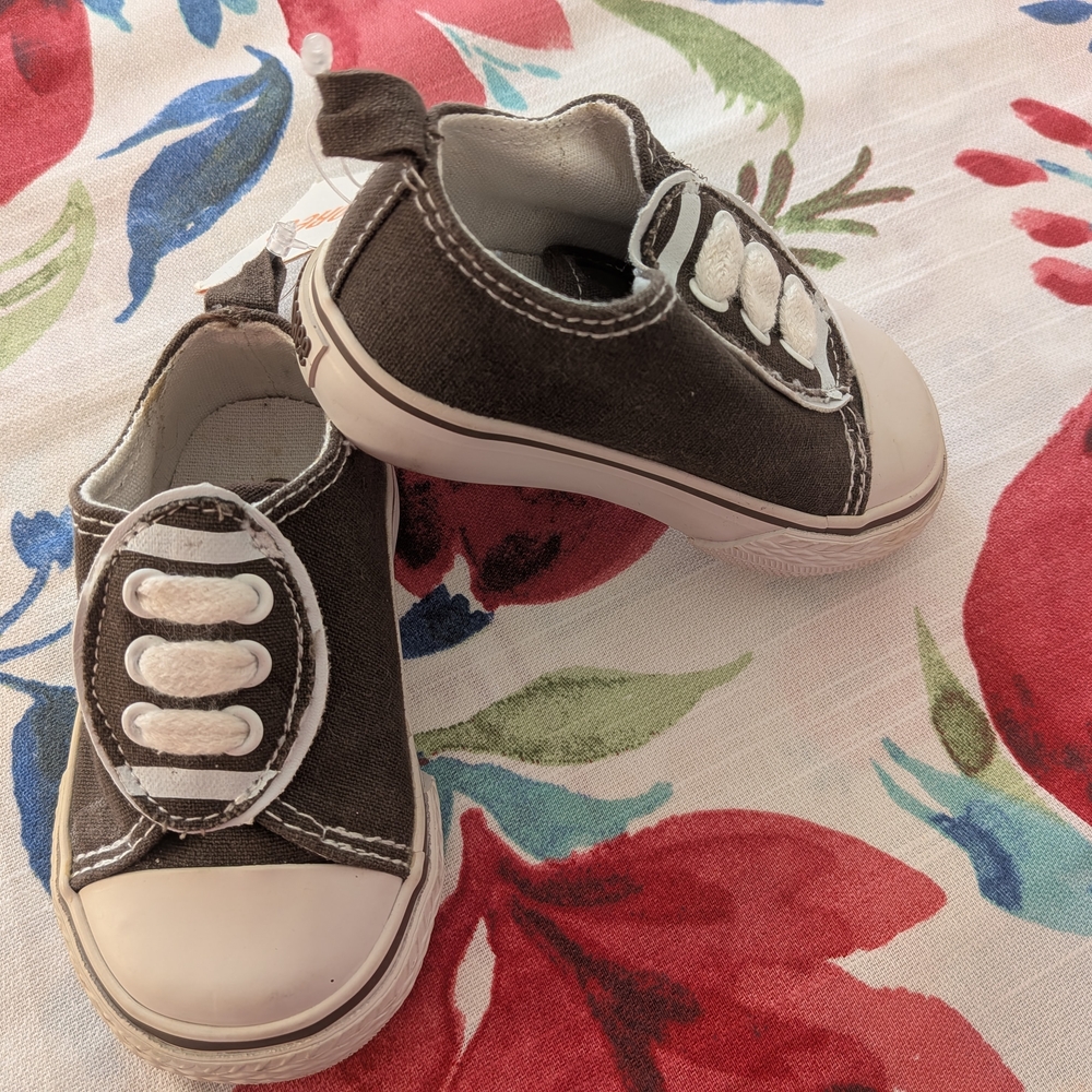 Gymboree Baby Brown Canvas Sneakers